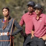 Tiger Woods’ Daughter, Sam, 17, Joins Her Dad and Brother Charlie as a Caddie at the PNC Championship – Photos